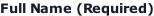 Full Name (Required)