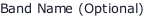 Band Name (Optional)